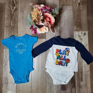 Carter's and Garanimals Size 18m Baby Boy Casual Top Bundle EUC